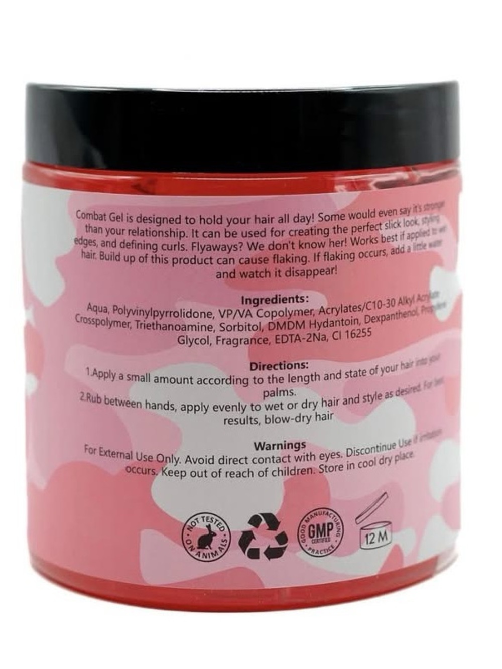 Combat Gel extreme hold hair gel 500 ML, Strawberry new in box! - Picture 3 of 3